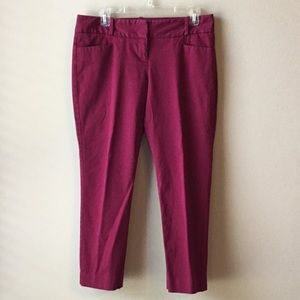 The Limited Drew Fit, Ankle Pant, Burgandy